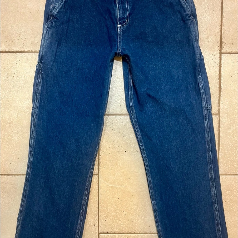 CARHARTT LOOSE STRAIGHT DENIM DUNGAREE